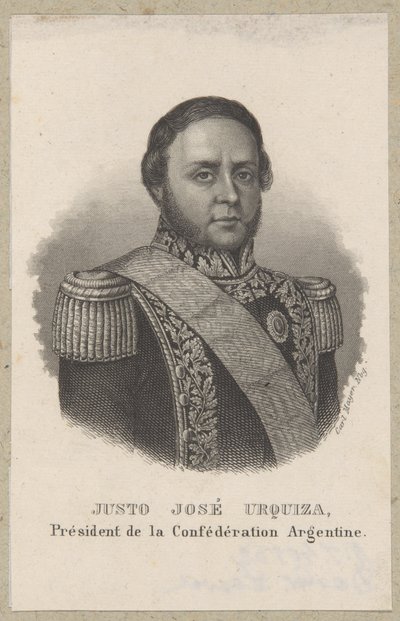 Justo Jose Urquiza, President of Argentina by Carl Mayer