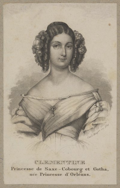 Klementyna, Princess of Saxe-Coburg by Carl Mayer