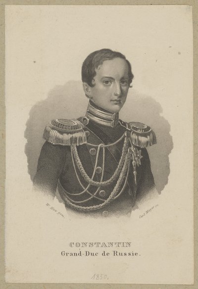 Konstanty Mikołajewicz Romanow (1827 Petersburg - 1892 Pawłowsk) – Grand Duke of Russia, General and Viceroy of the Kingdom of Poland, President of the State Council of the Congress Kingdom, Admiral of the Fleet by Carl Mayer