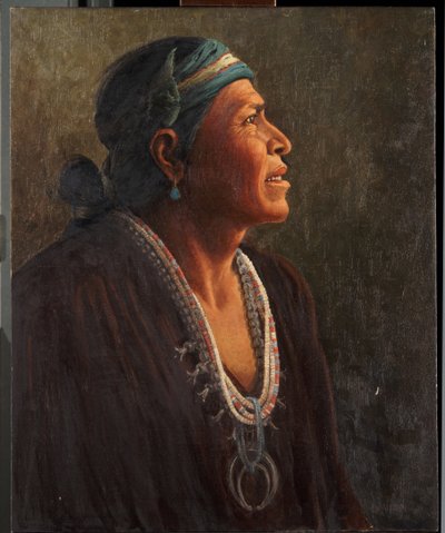 Ta-otza-begay, also called Meguelito, Navajo Medicine Man by Carl Moon