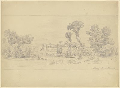 Tree Study from the Area of Villeneuve near Avignon by Carl Morgenstern