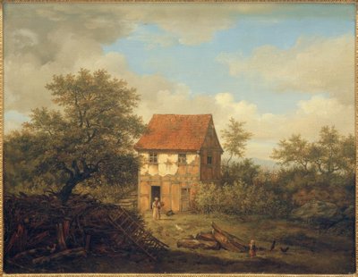Partie bei Schloss Born im Taunusgebirge by Carl Morgenstern