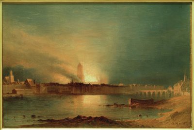 Frankfurt a. M., Cathedral after Fire 1867 by Carl Morgenstern