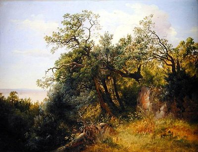 In the Ariccia Park by Carl Morgenstern