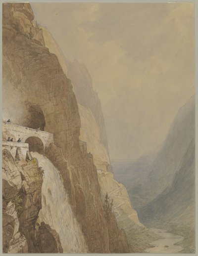 The Splügen Pass by Carl Morgenstern