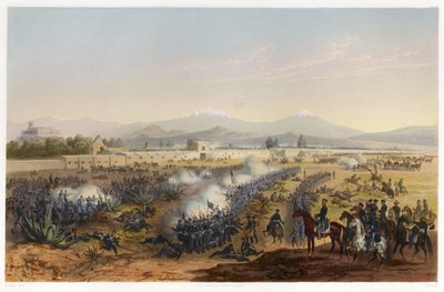 Molino del Rey - Attack Upon the Molino, from The War Between the United States and Mexico, pub. 1851 by Carl Nebel