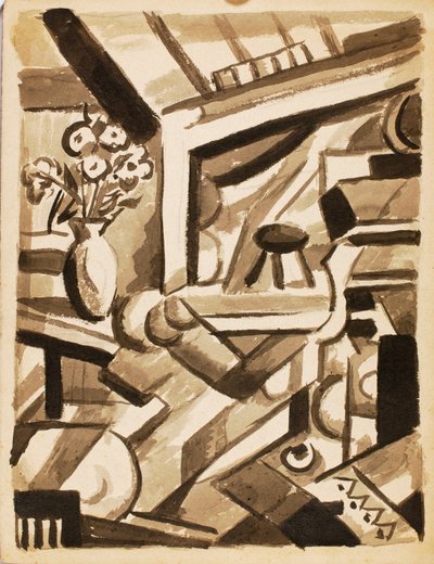 Abstract: Flowers in Left by Carl Newman