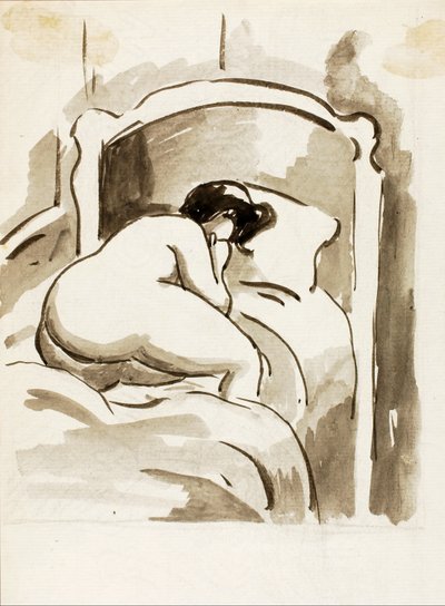 Female Nude Reclining by Carl Newman