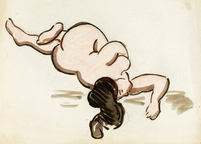Reclining Female Nude by Carl Newman