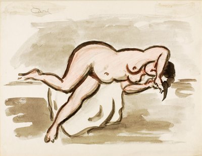 Reclining Female Nude by Carl Newman