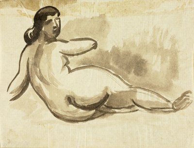 Reclining Female Nude by Carl Newman