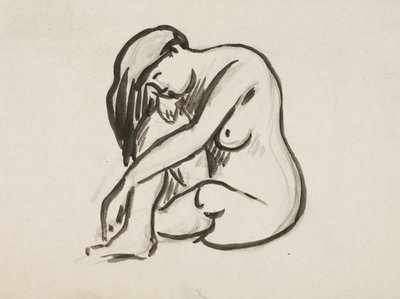 Seated Nude by Carl Newman