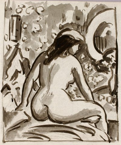 Seated Nude by Carl Newman