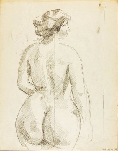 Standing Female Nude by Carl Newman