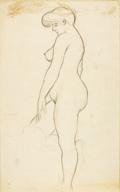 Standing Female Nude by Carl Newman