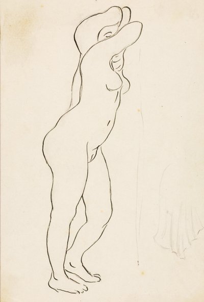 Standing Female Nude by Carl Newman