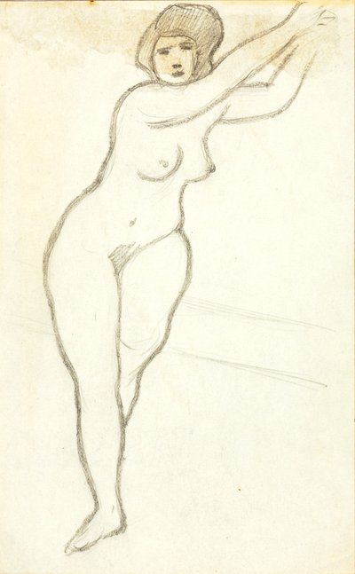 Standing Female Nude by Carl Newman