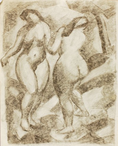 Two Female Nudes by Carl Newman