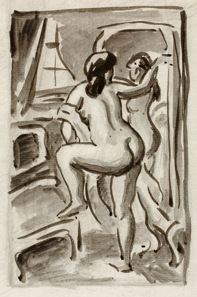 Two Standing Female Nudes by Carl Newman