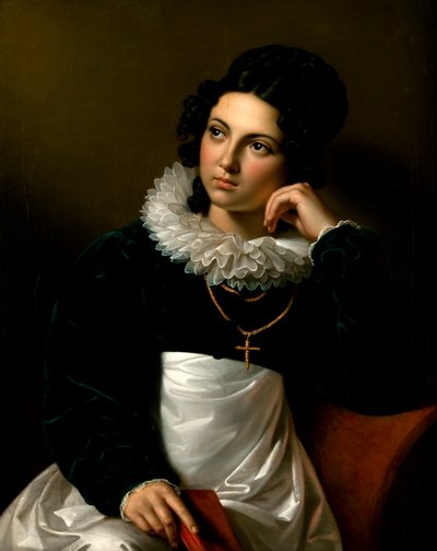 Rosalia Klieber, the Wife of Sculptor Josef Klieber by Carl Peter Goebel d. Ä.