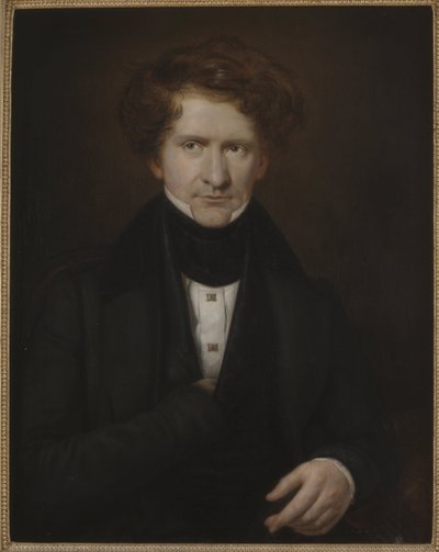 Portrait of the Composer Adolf Fredrik Lindblad by Carl Peter Mazer
