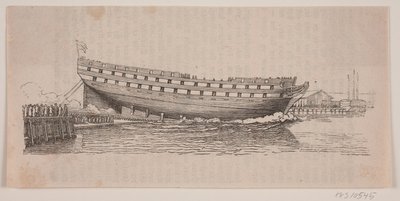 A Line Ship Launched by Carl Peter Theodor Rothweiler