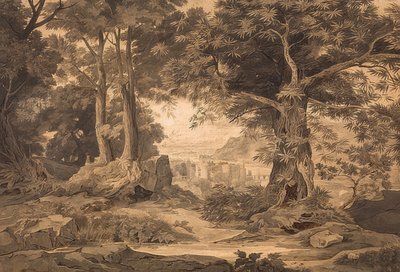 View of Heidelberg Castle on the Way to Kaiserstuhl by Carl Philipp Fohr