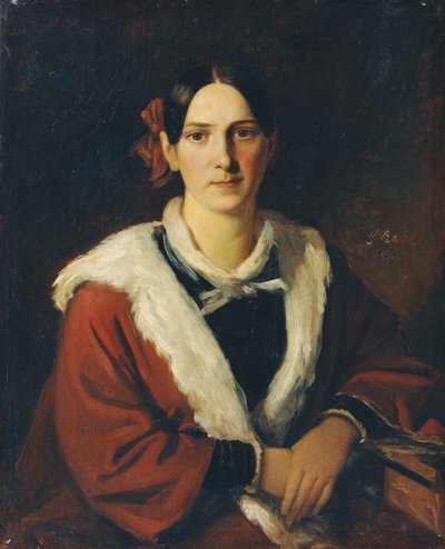 Luise von Schwind, the Wife of the Painter Moritz von Schwind by Carl Rahl