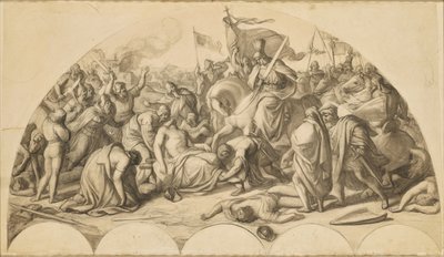 Rudolf I of Habsburg at the Body of Przemysl Ottokar II of Bohemia by Carl Rahl