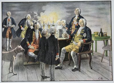 Crown Prince Frederick and Prince Henry Staff in Tobacco by Carl Röchling