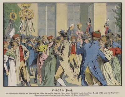 Harvest festival at Paretz by Carl Röchling