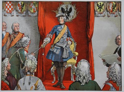 Homage of the Silesian Estates, 17th November 1741 by Carl Röchling