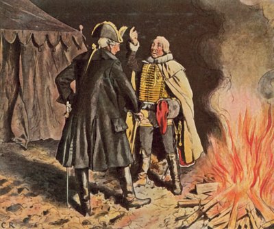 In the Bunzelwitz Camp, September 1761 by Carl Rochling