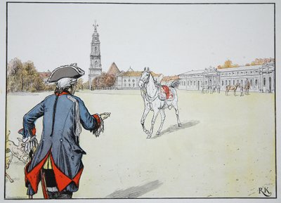 Old Fritz and His Favorite Horse by Carl Röchling