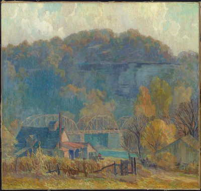 The Cliff at Morning, Ozarks by Carl Rudolph Krafft