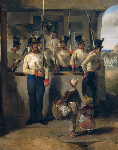 The Sentry, Calling Out the Rifle ("Rifle Out!") by Carl Schindler