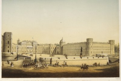 View of the Main Gatchina Palace, Mid 19th Century by Carl Schulz
