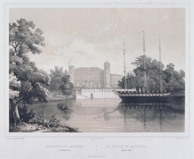 View of the Palace in Gatchina from the Lake by Carl Schulz