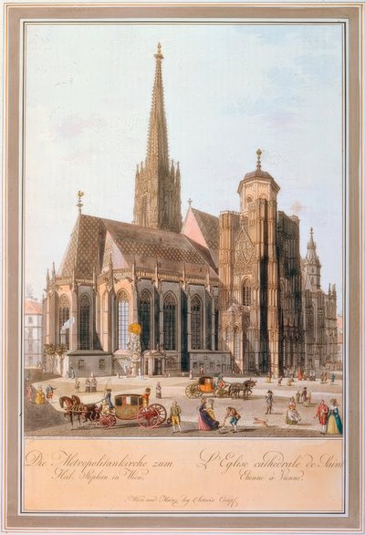 The Metropolitan Church of St. Stephen in Vienna by Carl Schütz