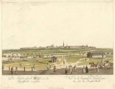 Vienna Seen from Josephstadt by Carl Schütz