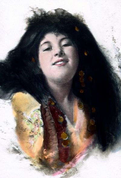 European Ideal of Arab. Portrait of a Young Woman, a Subordinated Second Wife of an Arabian Man by Carl Simon