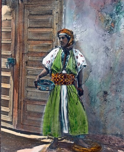 Kabyle Girl from the Berber Ethnic Group, Morocco, circa 1910. Carl Simon Archive by Carl Simon