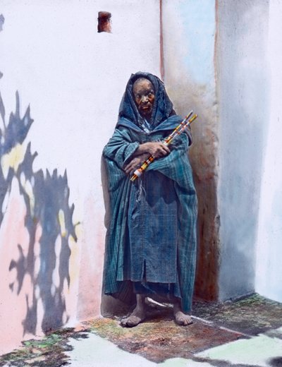 Portrait of a Beggar, Morocco, circa 1910. Carl Simon Archive by Carl Simon