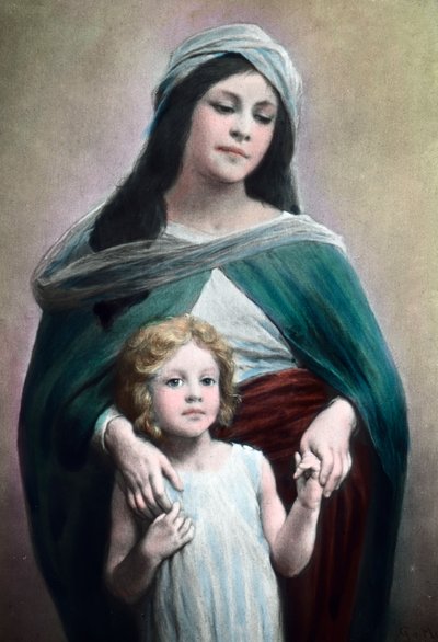 Mother with Child, circa 1900. Carl Simon Archive by Carl Simon