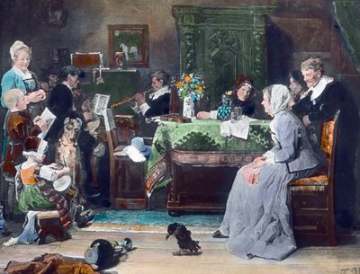 The Family Concert, image date: circa 1890, Carl Simon Archive by Carl Simon