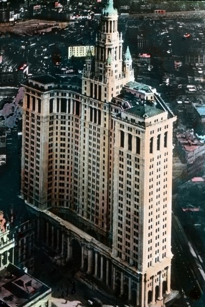 The Manhattan Municipal Building, built between 1907-1914, image date: circa 1920, Carl Simon Archive by Carl Simon