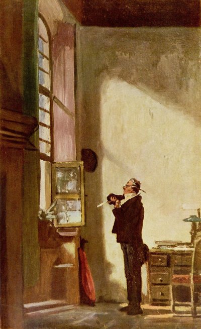 The Scribe by Carl Spitzweg