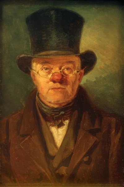 Man with Top Hat by Carl Spitzweg