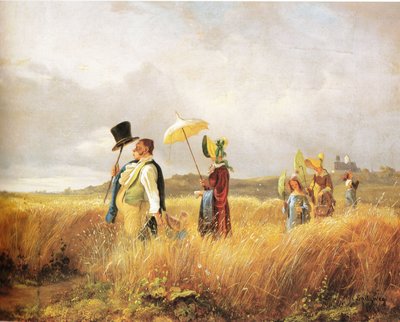 Sunday Walk by Carl Spitzweg