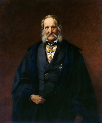 Portrait of the Physicist Franz Ernst Neumann 1798-1895, 1886 by Carl Steffeck